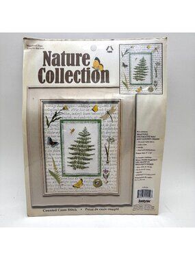Janlynn Nature Collection Woodland Fern Counted Cross Stitch Kit 1155-59 New